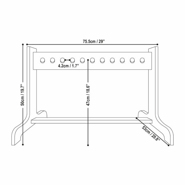 club and mace storage rack